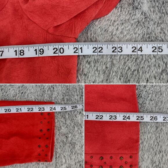 Alfred Dunner Faux Suede Studded Blazer Size 12 - Picture 11 of 12